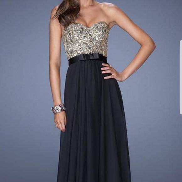 La Femme Dresses & Skirts - LA FEMME STYLE 19282 BLACK PAGEANT HOMECOMING GOWN